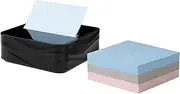 Post-it Note Dispenser, Modern Black, Pack Includes Dispenser and 3 Super Sticky Pop-up Sticky Notes Pads, 2X The Sticking Power (WAVE-330-BKVP)