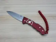 Victorinox Evoke Alox Swiss Army Knife Featuring a Foldable Blade with Thumb