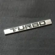 1x Chrome Silver Black TURBO Big Metal Sticker Badge Emblem Decal Car Sports 370 (for: MG)