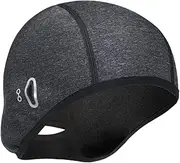 [VALICLUD] Thermal Cycling Cap Hats Helmet Skull Beanie Cycling Hat Windproof Cap Cycling Beanie Thermal Hat Windproof Skull Cap Winter Skull Grey Spandex Material