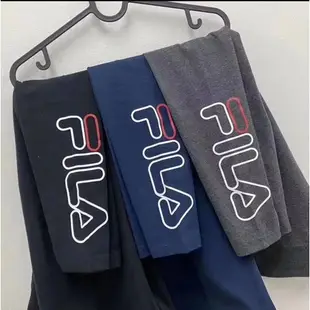 FILA 女版 褲子 簍空文字LOGO 內搭長褲 瑜珈褲 緊身褲 打底褲 高彈力褲 顯瘦 女生衣著