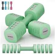 Adjustable Weight Dumbbells Set of 2, 8 in 1 Hand Weights for Women 2lb/3lb/4...