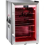Asahi Branded Triple Glazed Alfresco 70 Litre Bar Fridge w Red LED Strip Lighting