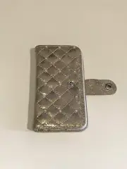 iPod Touch Wallet Pink Leather Hard Cover Case Pouch With Credit Card Snap Close