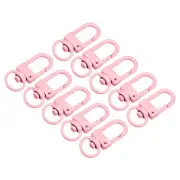 Swivel Clasps Snap Hook, 33x13mm Lobster Claw Clasp for DIY Pink 16Pcs