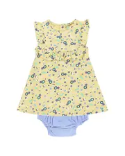 Lilly and Sid 2pc Frill Tunic & Chambray Bloomer