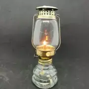 Vintage Kerosene lamp Clear Glass Metal Lantern Indoor Outdoor Collectible Decor
