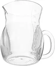 Alipis Liquor Dispenser with Handle Transparent Pitcher for Bar Home Restaurant Use Wine Decanter Ergonomic Design for Easy Pouring Serving