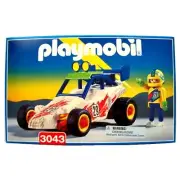 NEW Playmobil 3043 White Blue Race Car Dune Buggy Mud Rally Offroad Cross