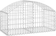 Arched Gabion Basket 100x50x40/60cm Galvanised Iron - Sturdy Outdoor Planters for Garden, Patio & Landscaping - Durable Rust-Resistant Design