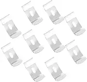 Gatuida 1set Louver Curtain Fixation Brackets Lightweight Brackets for Vertical Blinds Easy Installation for Home Office Minimalist Design Secure Support 10pcs