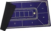Abaodam Poker Mat Non Slip Blue Gaming Table Cover for Easy to Clean Rubber Mat Versatile for Home Entertainment and Theme Parties