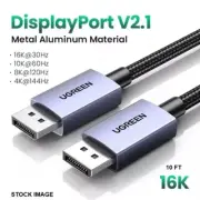 UGREEN 10FT DisplayPort DP 2.1 *NEW* 16K 3M 40Gbps HDR HDCP UHBR10 25862