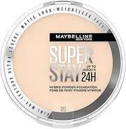 Maybelline Super Stay Up to 24HR Hybrid Powder-Foundation, Medium-to-Full Coverage Makeup, Matte Finish, 120, 1 Count