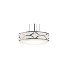 AFX Lighting Lake 16" Pendant, Painted Nickel/White - LAKP16LAJUDNP