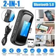 2 In 1 Wireless Audio 3.5mm Aux Adapter Car Bluetooth 5.0 Transmitter Receiver h