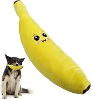 Banana Dog Toy,Plush Puppy Toys - Dog Banana Toy Squeaky Chew Toys Cute Soft Puppy Self-Entertaining Toy for Boredom
