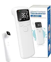 Temperature Gauge for Humans - Human Forehead No Touch Temperature Gauge | Digital Thermograph for Adults and Children Temperature for Short Trip
