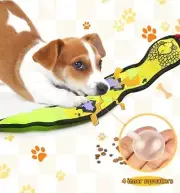 Firehose Dog Squeaky Toy, Tug of War, Puppy Squeaky Chew Toy Snake
