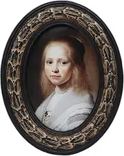 YULINK 2.5x3.5 Small Vintage Oval Picture Frame, Tiny Antique Ornate Black and Gold Photo Frame, for Tabletop and Wall Display Retro Home Decor, Old Fashioned Photo Gallery Art