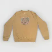 Custom Hello Kitty Brown Pull Over Sweater Rhinestone Size L Girls (10-12)