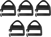 Create idea 5PCS 25mm Black Triangle Slider Adjustable Lock Buckles Webbing Buckle Fasteners for Belt Backpack Strap Adjuster Backpack Buckle eplacement