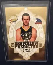 2019 AFL Select Footy Stars Brownlow Gold Predictor BRYCE GIBBS BPG2 026/225