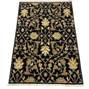 Kaoud Rugs 3.10x6 rectangle black ant. mahal area rug