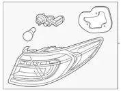 Genuine Hyundai Tail Light Assembly 92401-E6650 (for: Hyundai)