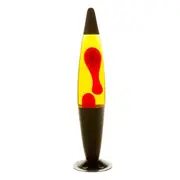 MDI Peace Motion Lamp Lava Bedroom Night Light 10x41cm Black/Red/Yellow