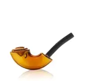 GRAV® Rocker Sherlock 5.5” Glass Pipe, Authorized Dealer, Smoking Pipe, Amber