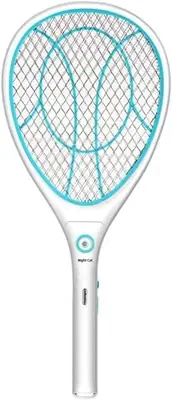 Night Cat Electric Mosquito Fly Swatter Bug Zapper Bat Racket, Pests Insects