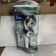 Vintage 2003 Pollenex Massaging Twin Hand Held Shower head - NOS SEALED