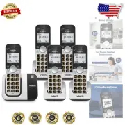 Convenient 5-Handset Cordless Phone with Easy Use Features & Quiet Mode
