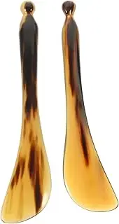 BCOATH Massage Pen 2 Pack Natural Horn Scraping Massage Tool for Physical Therapy Spa Care