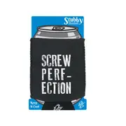 Screw Perfection - Funny Novelty Stubby Holder With Base
