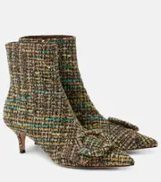 [Gianvito Rossi] Gianvito Rossi 55 bouclé ankle boots AU 9 multicoloured