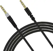 Hizsoaor Alpha Replacement Audio Cable - Compatible With Kingston Hyperx Cloud Alpha and Mix Gaming Headset, 3.5mm Plugs, 4.9Ft