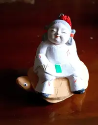 在飛比找Yahoo!奇摩拍賣優惠-《廣寶閣》日本開運擺件飾品土鈴系列 日本宮崎市 青島神社　御