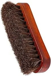 NIYANGLE Horse Hair Shoe Brush Leather Cleaning Brush for Polishing Shoes Durable and Scratch for Boots and Sneakers Care for Leather Footwear