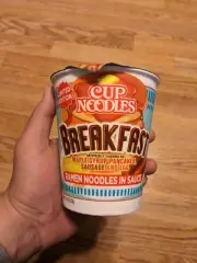 Limited Edition Nissin Breakfast Ramen Noodle Cup Maple Eggs Sausage 1 Cup Fast