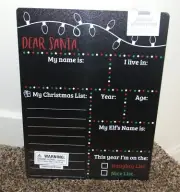 HOLIDAY Photo Prop Chalkboard Sign, Markers & Eraser - NEW
