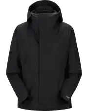 Arcteryx Solano GTX Womens Softshell Hooded Jacket - Black - XS