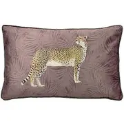 Paoletti Cheetah Forest Cushion Cover Navy One Size
