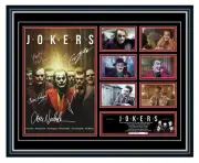 JOKER COLLECTION HEATH LEDGER JOAQUIN PHOENIX JACK NICHOLSON FRAMED MEMORABILIA