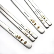 5 Set Korean Spoon & Chopsticks Stainless Steel Rice Sushi