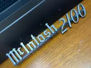 For McINTOSH MC2100 AMPLIFIER LOGO EMBLEM BADGE BLACK+BRUSHED - REPRODUCT DIY