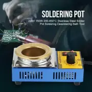 Solder Pot Soldering Desoldering Bath TitaniumPlating 110/220V 150W 200-450℃