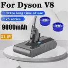 9500mAh Sony For Dyson V8 Battery Absolute V8 Animal V8 Motorhead SV10 / Filter
