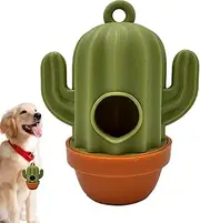 Cactus Poop Bag Holder - Dog Waste Bag Dispenser | Portable Dog Poop Bag Container for Outdoor Hiking, Running, Walking - Cute Pet Waste Bag Storage for Travel Dog Poop Cleanup Accessory